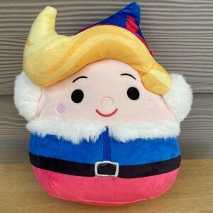 Preowned multicolor Elf Squishmallow in excellent condition